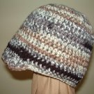 Earth-tone Crochet Bebop Hat , Size 6-12 months