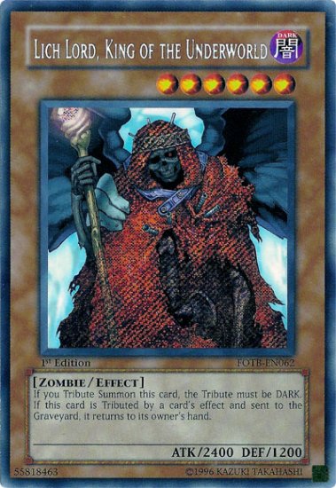 Lich Lord, King of the Underworld *Virtual Card for PC game*