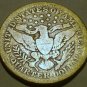 1916 D BARBER QUARTER LIBERTY HEAD VERY GOOD COND-SILVER