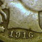 1916 D BARBER QUARTER LIBERTY HEAD VERY GOOD COND-SILVER