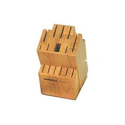 Miracle Blade III Perfection Series 15 Slot WOOD Knife Block w/11