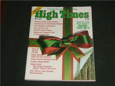 3 High Times Magazines Dec '75 Double Xmas Issues Exc.