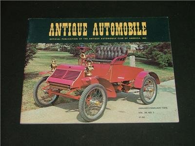 ANTIQUE AUTOMOBILE Magazine Jan-Feb. '75 Great Photo's!