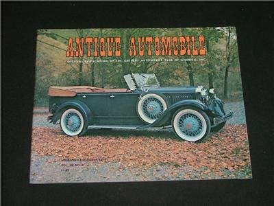 ANTIQUE AUTOMOBILE Magazine Nov.-Dec. '74 Great Photo's