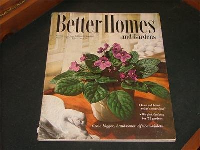Better Homes and Gardens GARDENING RECIPES & Jan. 1952