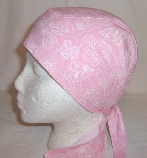Pink Spring Flowers Head Wrap