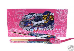 New HerStyler Pink Tattoo 1.5" Ceramic Flat Iron