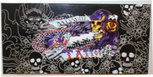 New HerStyler Black Tattoo 1.5" Ceramic Flat Iron