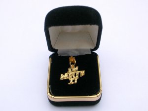 I'm Worth It Word Pendant Charm Gold Tone