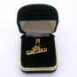100% Confused Word Pendant Charm Gold Tone