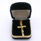 Cross Pendant Religious Charm Gold Tone