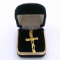 Cross Pendant Religious Charm Gold Tone