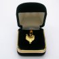Horse Saddle Pendant Charm Gold Tone