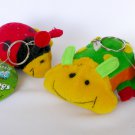 NWT Red and Green Lady Bug Insect Plush Key chain lot of 2 NWT Red and Green Lady Bug Insect Plush Key chain lot of 2