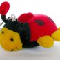 NWT Red and Green Lady Bug Insect Plush Key chain lot of 2