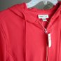 Coldwater Creek NWT orange beaded embellished hooded floral fleece jacket S
