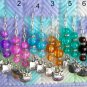Hello kitty cat purple pink orange aqua teal brown charm earrings