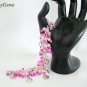 Hello Kitty cat star pink pearl bead cha cha charm bracelet