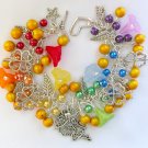 Fairy and four leaf clover yellow rainbow charm bracelet Fairy and four leaf clover yellow rainbow charm bracelet