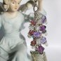 Picture Frame Zipper Purse Charm purple iridescent crystal bead