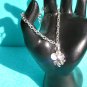 Clover flower charm diamond crystal bead chain Bracelet Earrings Set YOUR CHOICE COLOR
