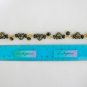 Czech pressed glass black cat head bead crystal bracelet earrings set