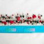 Ladybug Czech pressed glass butterfly bead ted black charm bracelet