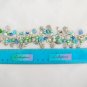 Mermaid Czech sea shell bead fish dolphin aqua green charm bracelet