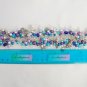 Mermaid fish seashell purple aqua blue charm bracelet