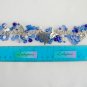 Hematite cat angel paw Czech butterfly bead blue charm bracelet