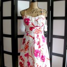 Snap NWT orange pink white floral flower empire waist spaghetti strap dress 11 Snap NWT orange pink white floral flower empire waist spaghetti strap dress 11