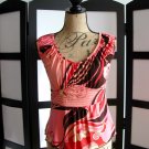 JTB Petite peach floral swirl empire sleeveless top petite S JTB Petite peach floral swirl empire sleeveless top petite S