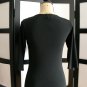 Sushi Flower NWT black draping cowl neck 3/4 sleeve top S