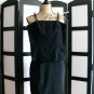 Be Smart NWT black glitter shimmer cami blazer skirt suit set 7/8 junior