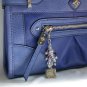 Picture Frame Zipper Purse Charm purple iridescent crystal bead