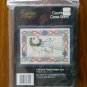 Golden Bee white Cat kitten flower counted cross stitch kit 60345