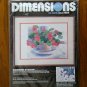 Dimensions Geraniums in Bloom flower no count cross stitch kit 3906