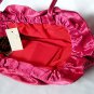 La Regale LTD NWT vintage hot pink shiny satin evening clutch purse