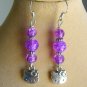 Hello kitty cat purple pink orange aqua teal brown charm earrings