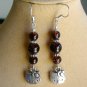 Hello kitty cat purple pink orange aqua teal brown charm earrings