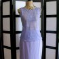 Casual Corner NWT purple silk pencil skirt size 8 and lace sleeveless top S/P set