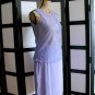 Casual Corner NWT purple silk pencil skirt size 8 and lace sleeveless top S/P set