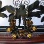 Dark brown butterfly Plastic Canvas AB bead earrings