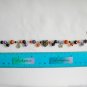 Czech cat bead moon charm orange black purple Bracelet Earrings Set