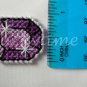 Royal Purple gem gemstone Plastic Canvas chain necklace pendant