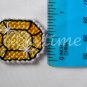Lemon Yellow gemstone Plastic Canvas gem adjustable ring