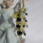 Bumble Bee Zipper Purse Charm yellow flower black bead