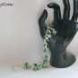 Four leaf clover green crystal bead charm Bracelet Earrings Set