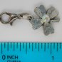 Good Luck Saying card four leaf clover zipper purse charm
