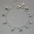 Crystal bead chain link bracelet YOUR CHOICE COLOR DIY Crystal bead chain link bracelet YOUR CHOICE COLOR DIY